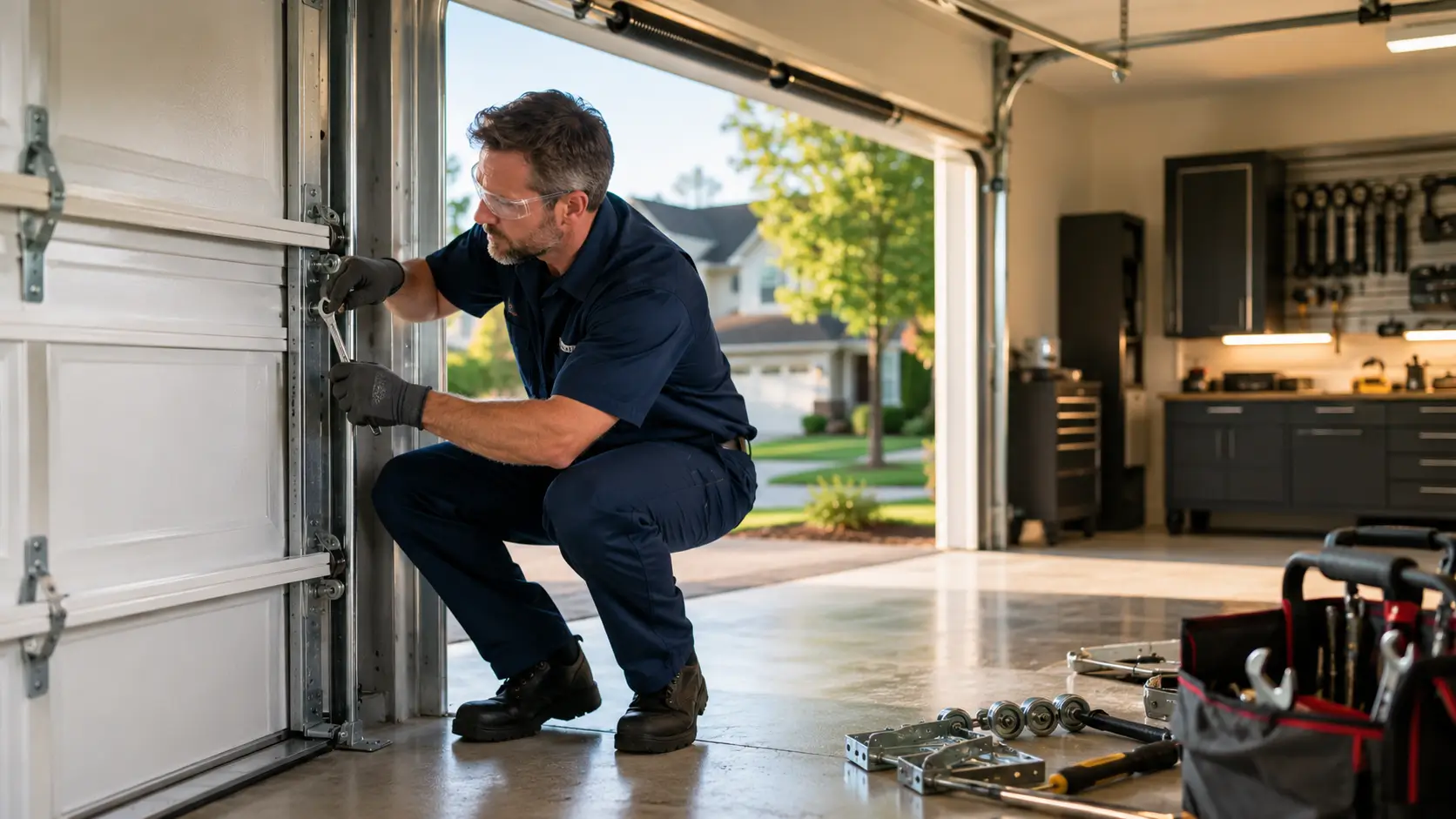 Professional garage door repair and maintenance service in Whitestown Indiana